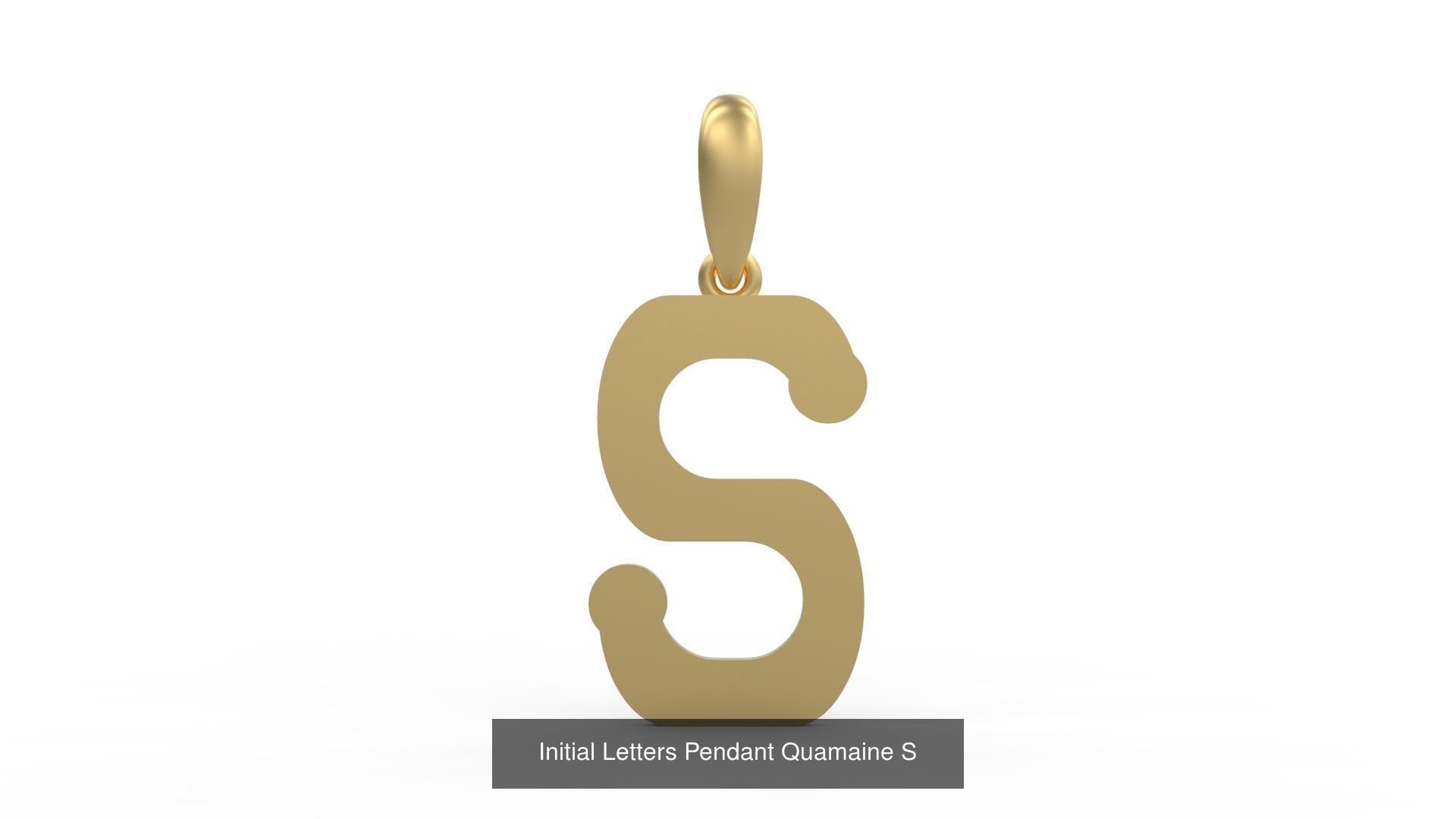 Initial Letters Pendant Alphabets Quamaine 3D Model Collection_21