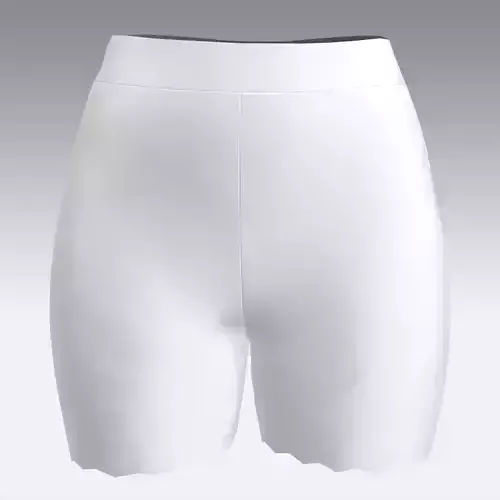 SHORT SCALLOP WHTE MODERN LOOK