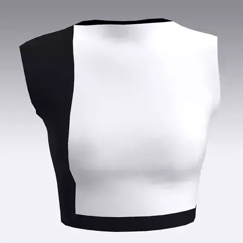 BLOUSE BLACK AND WHITE LOOK