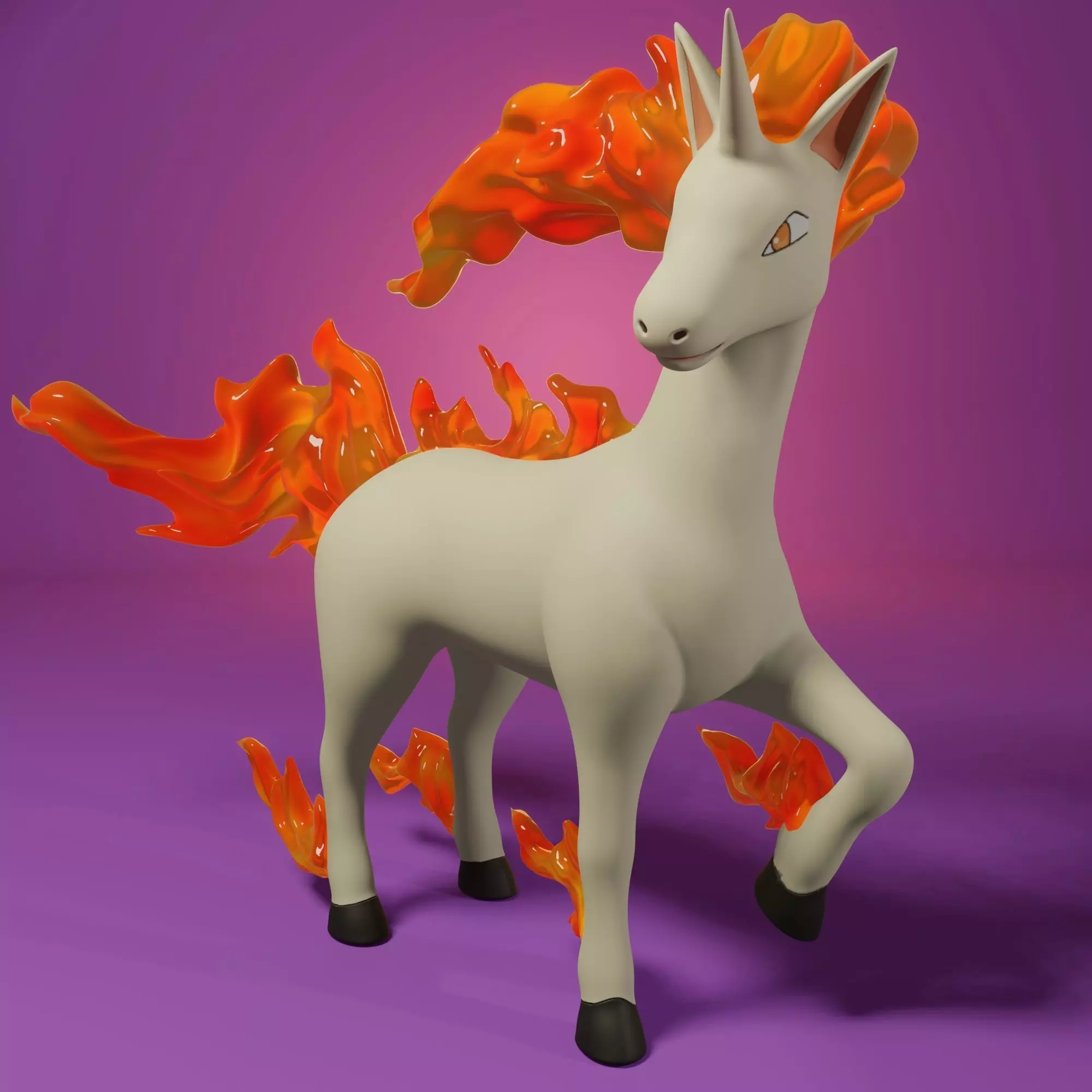 pokemon rapidash 3D print model