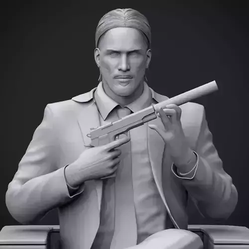 John Wick 3D Printable 3D print model