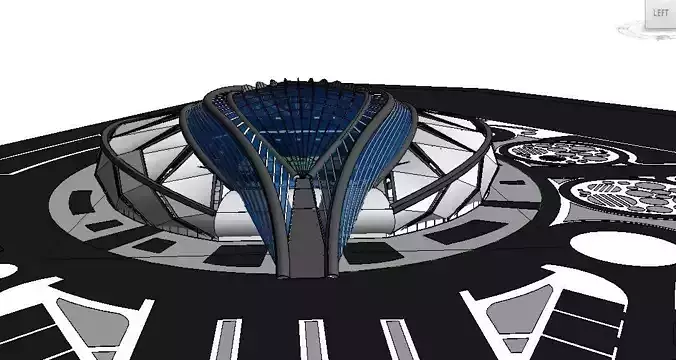 Sports stadium  compelete revit project