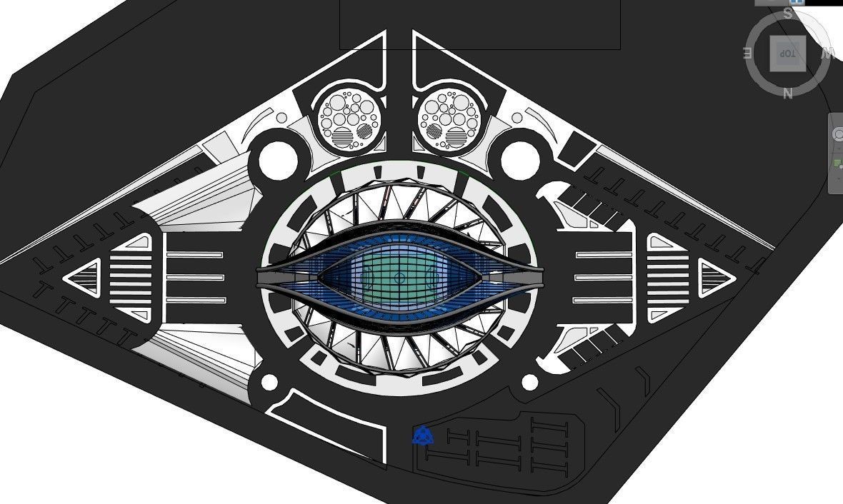 Sports stadium  compelete revit project 3D model_23