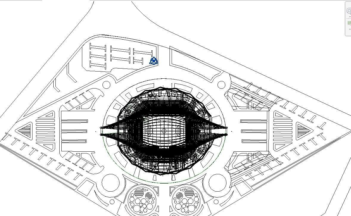 Sports stadium  compelete revit project 3D model_9