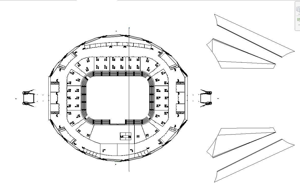 Sports stadium  compelete revit project 3D model_51