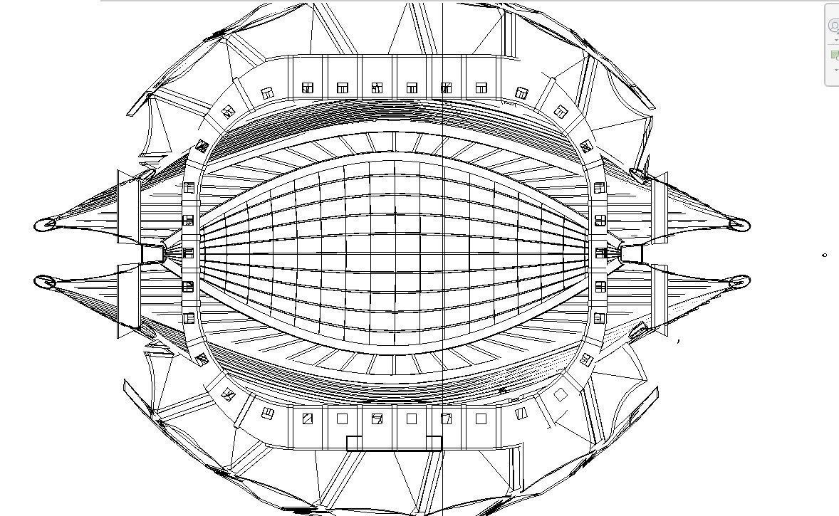 Sports stadium  compelete revit project 3D model_17