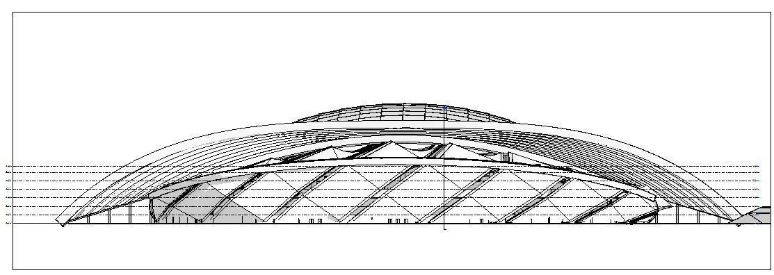Sports stadium  compelete revit project 3D model_43