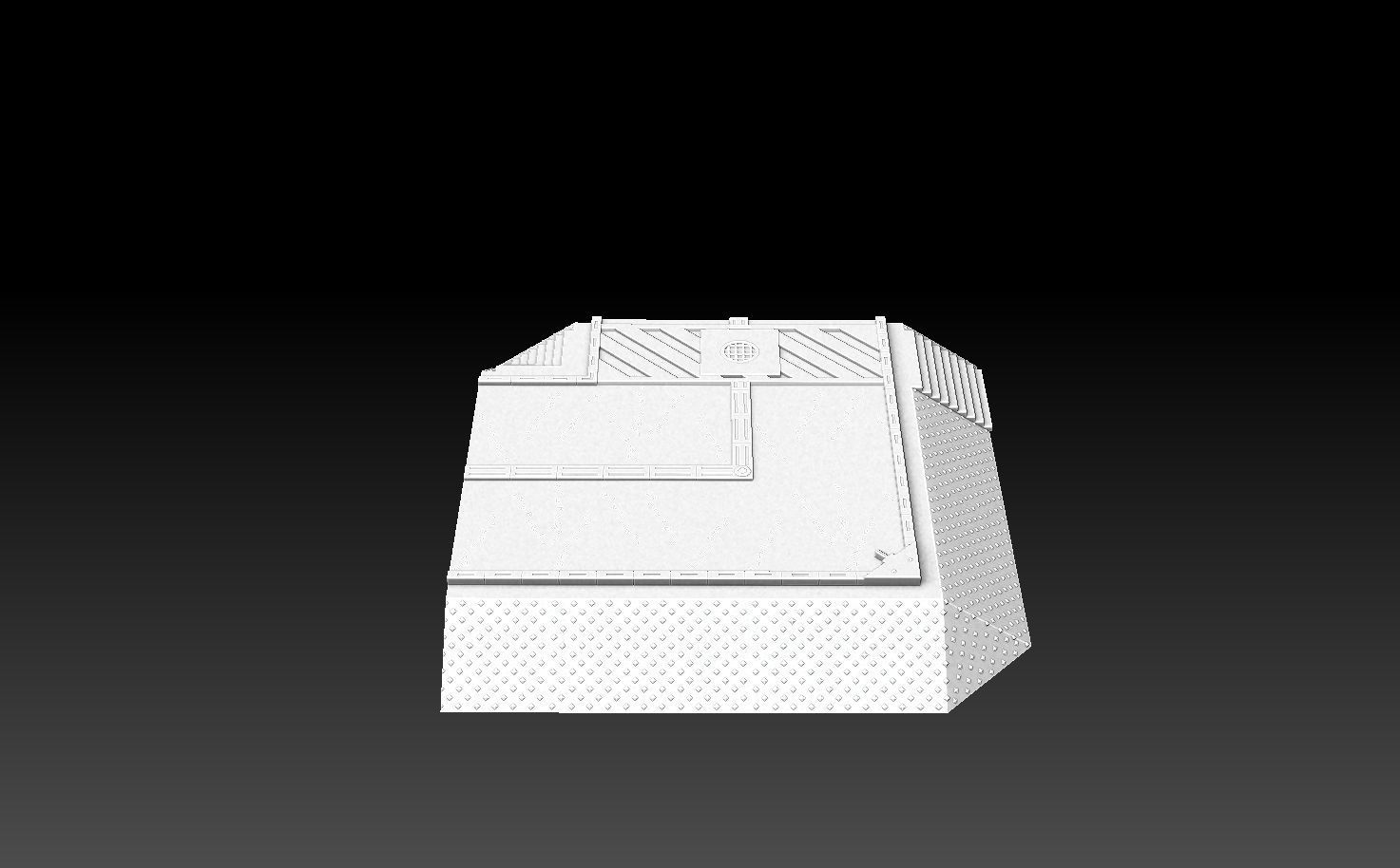 Modular Road Grid Streetlights And Crosswalks 3D print model_2
