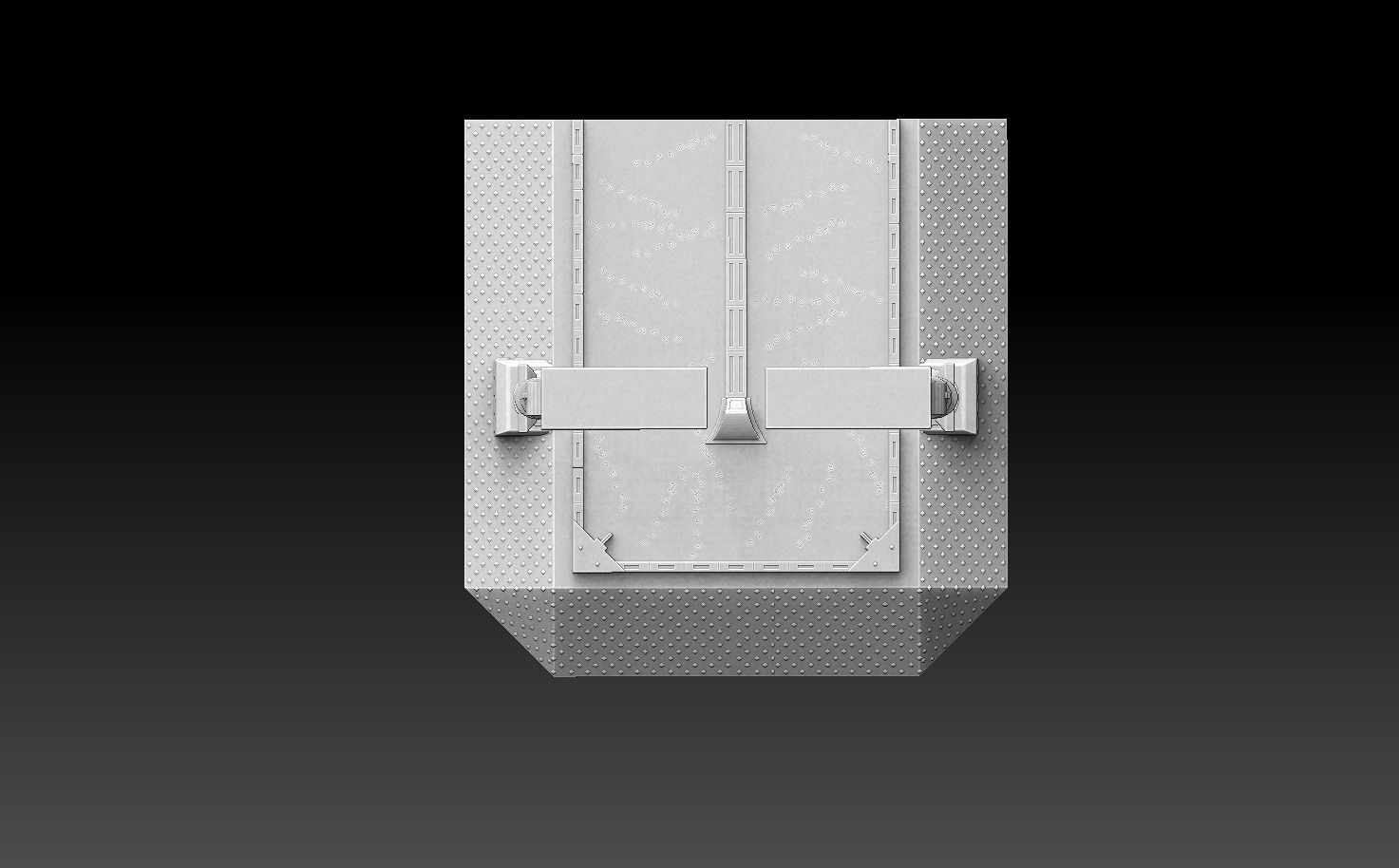 Modular Road Grid Streetlights And Crosswalks 3D print model_9