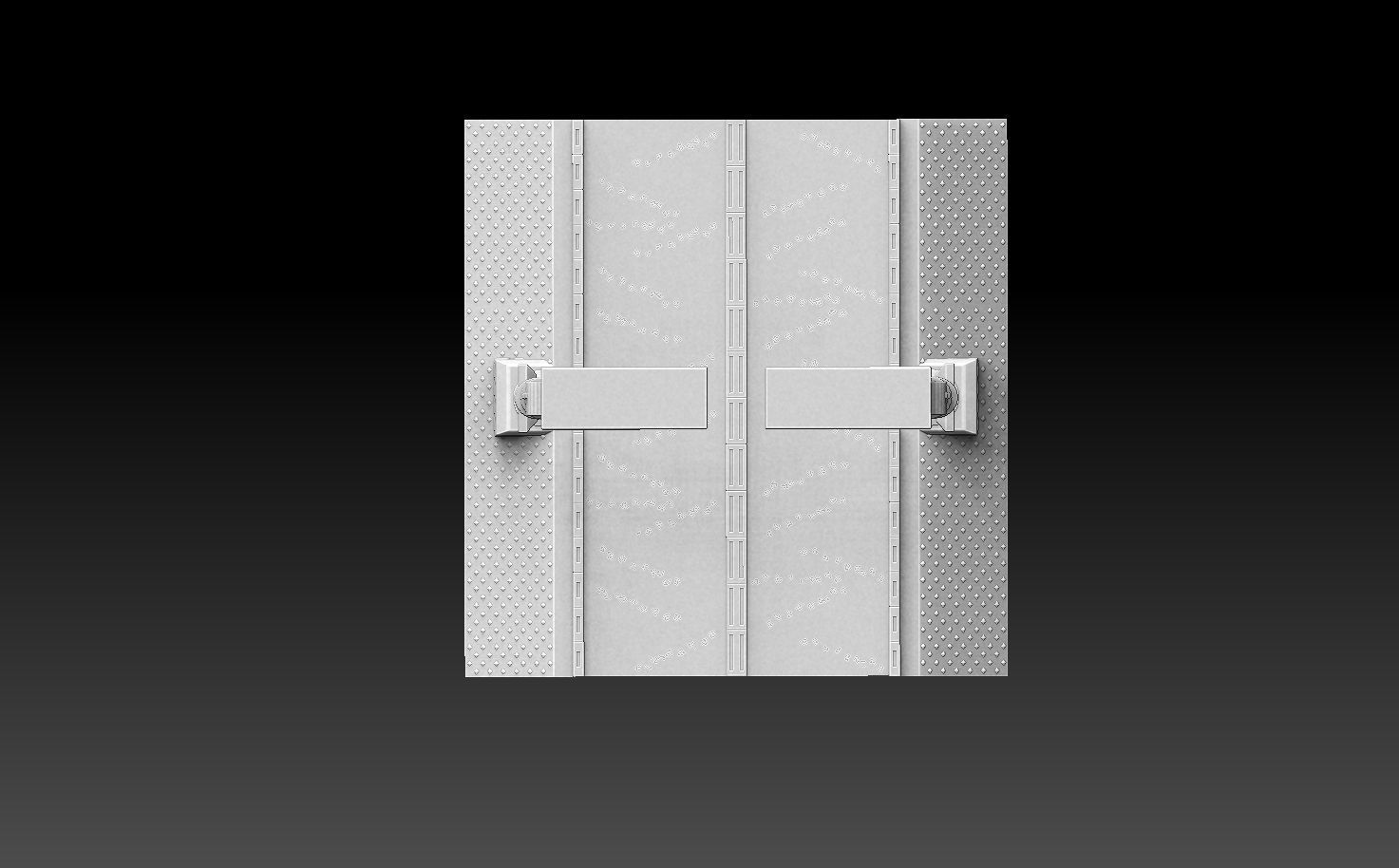 Modular Road Grid Streetlights And Crosswalks 3D print model_15