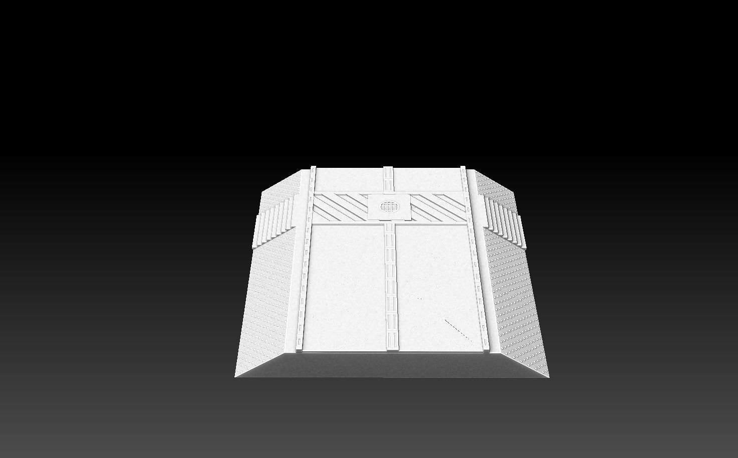 Modular Road Grid Streetlights And Crosswalks 3D print model_12