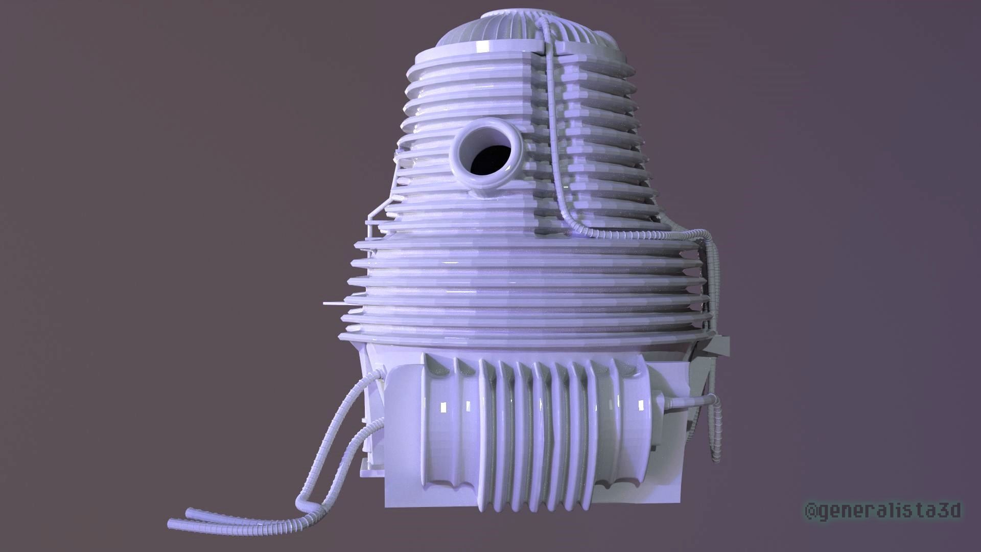 The Fly  Teleportation Pod  Printable version 3D print model_4