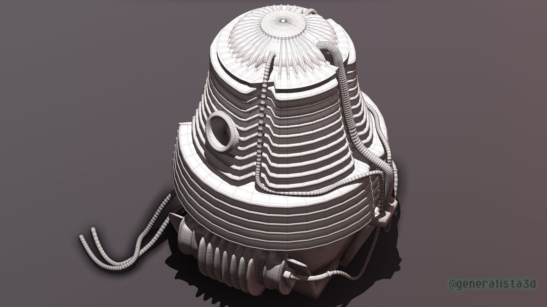 The Fly  Teleportation Pod  Printable version 3D print model_21