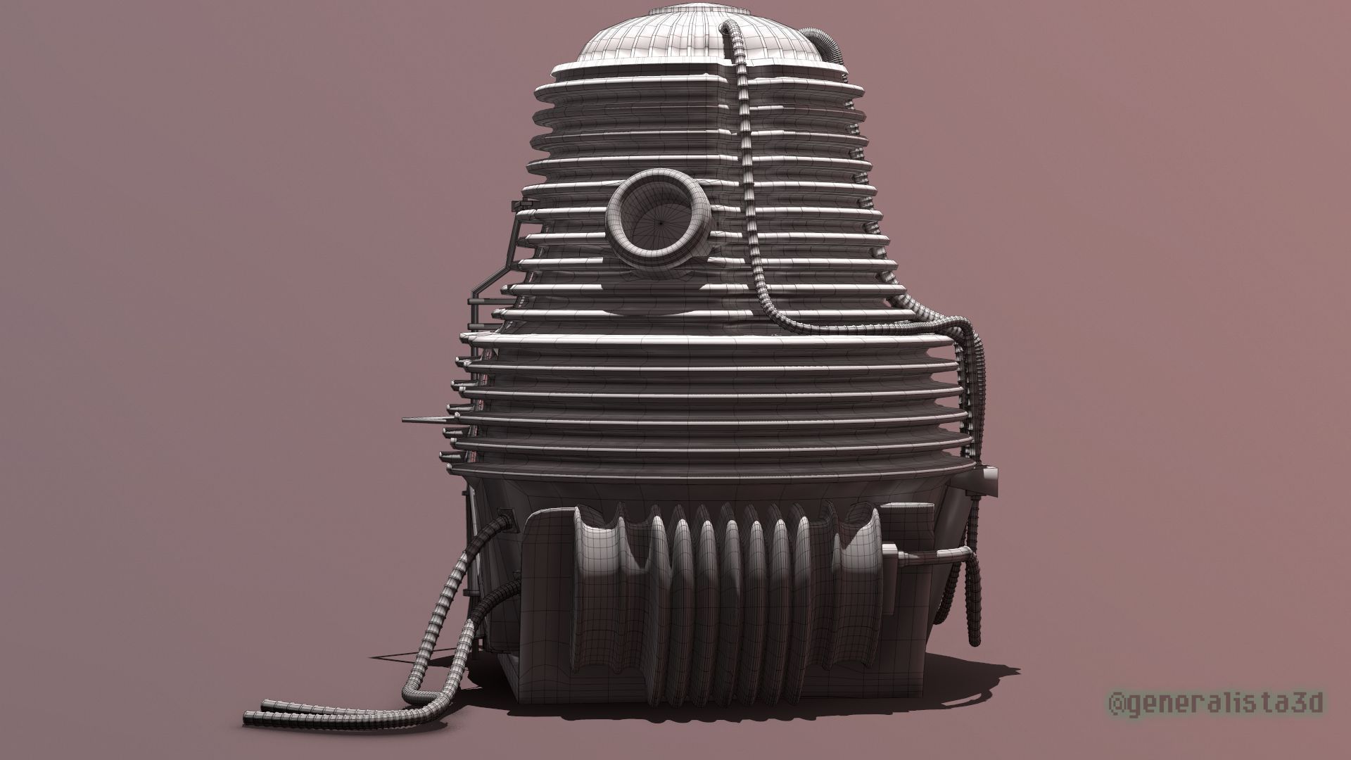 The Fly  Teleportation Pod  Printable version 3D print model_22