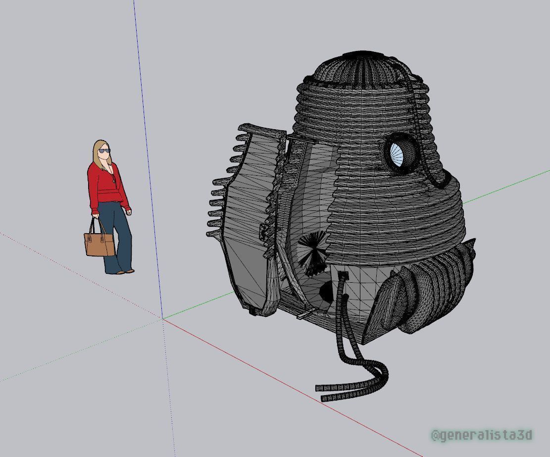 The Fly  Teleportation Pod  Printable version 3D print model_7