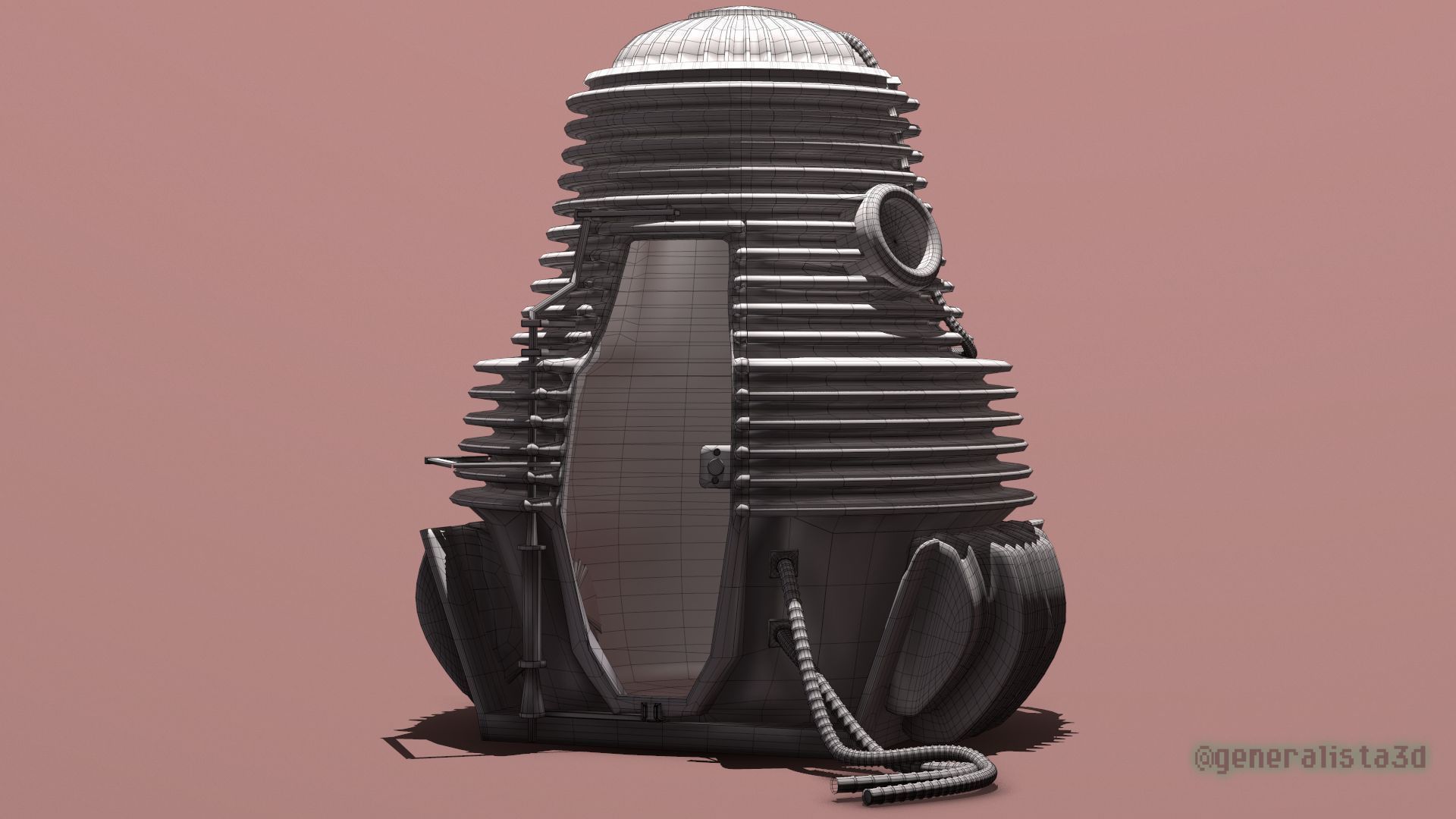 The Fly  Teleportation Pod  Printable version 3D print model_23