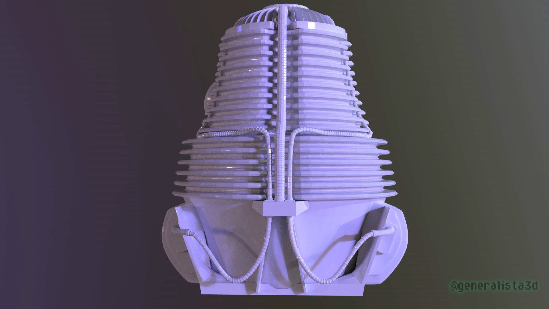 The Fly  Teleportation Pod  Printable version 3D print model_2