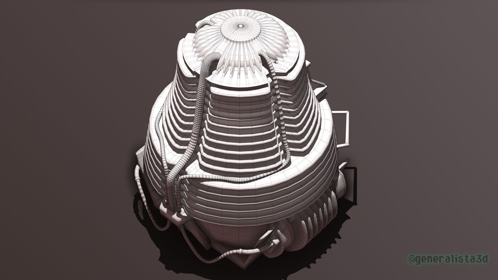 The Fly  Teleportation Pod  Printable version 3D print model_20