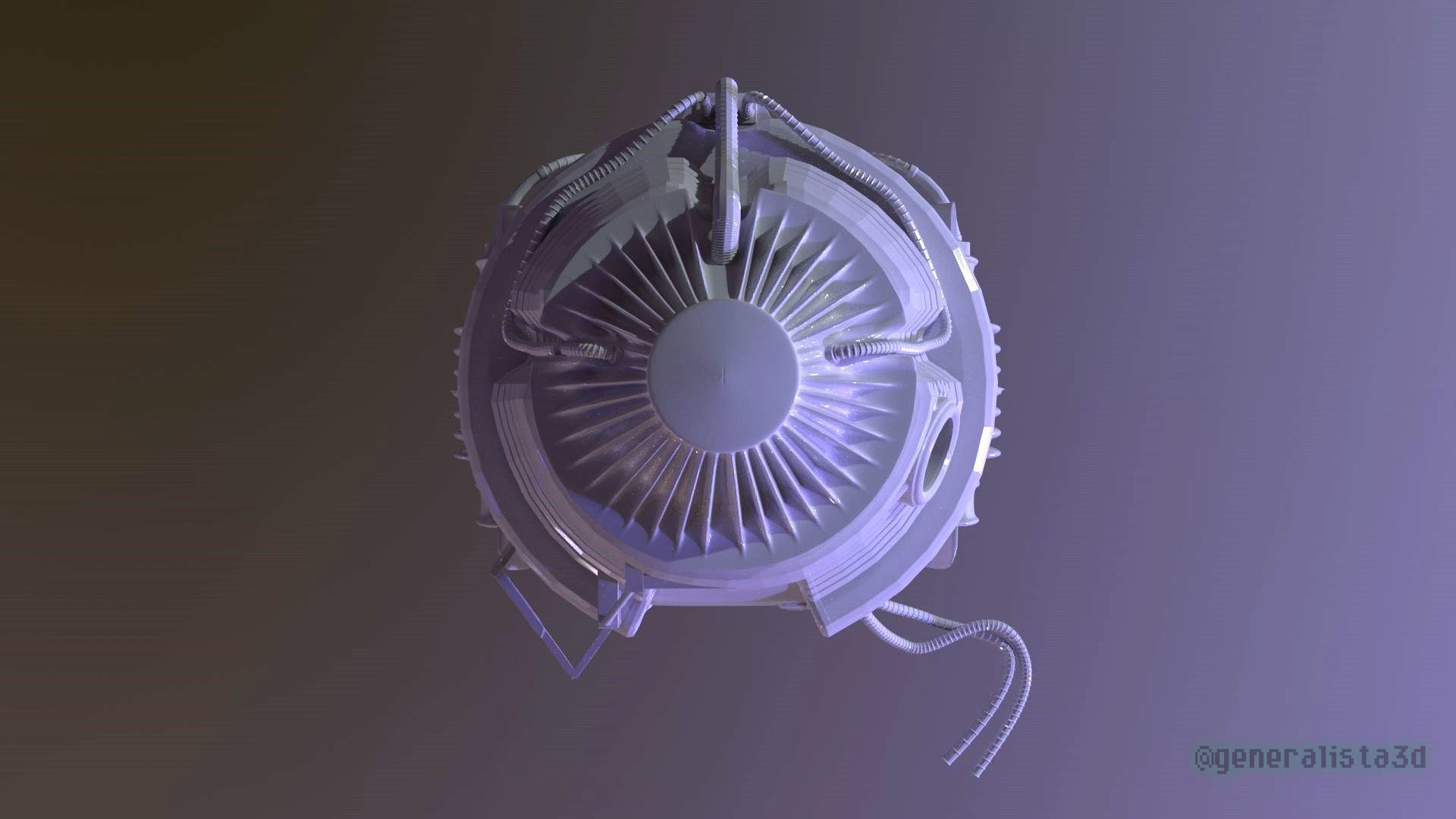 The Fly  Teleportation Pod  Printable version 3D print model_5