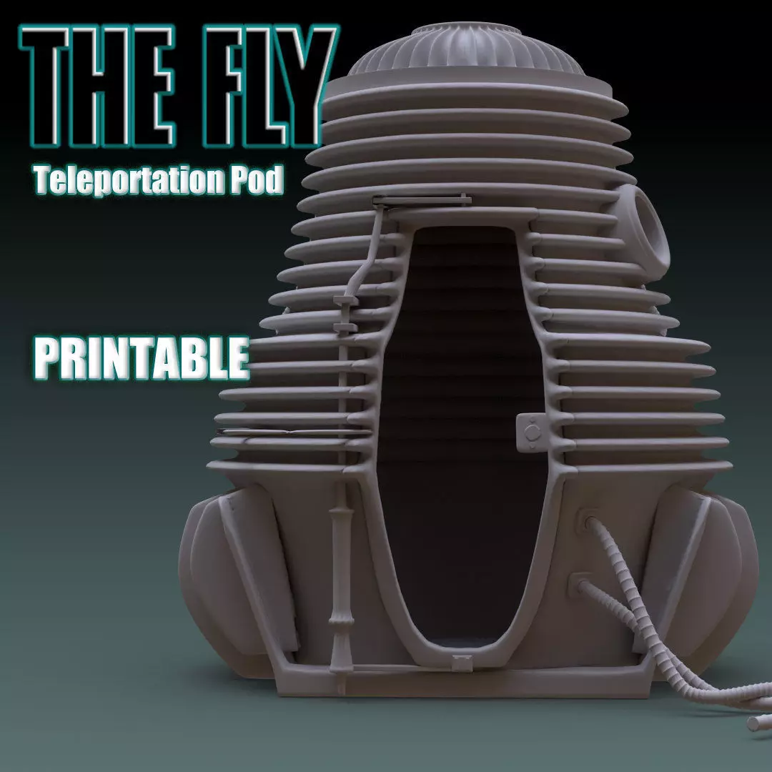 The Fly  Teleportation Pod  Printable version 3D print model_0