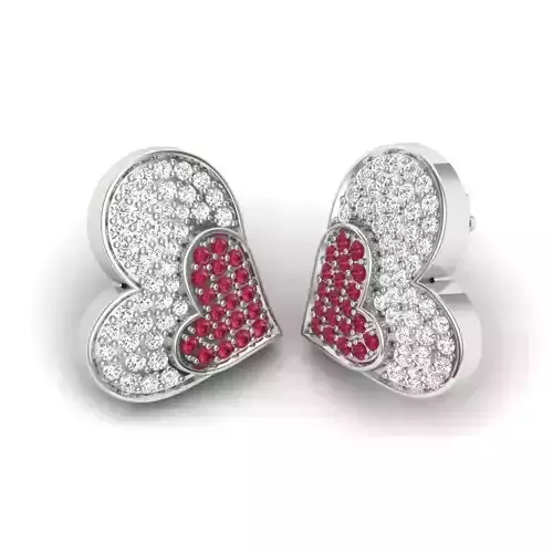 Heart Earrings 3D print model