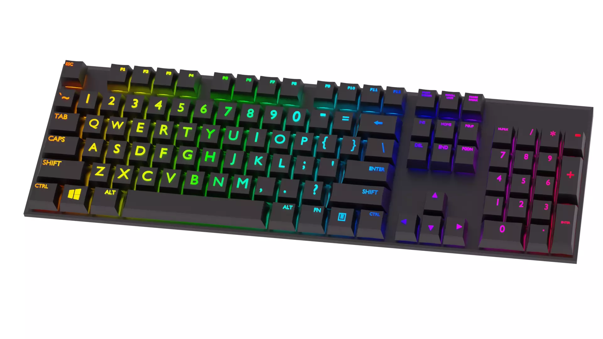 RGB Keyboard  3D model_0
