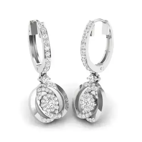 LUXURY MICROSETTING DIAMOND EARRINGS 