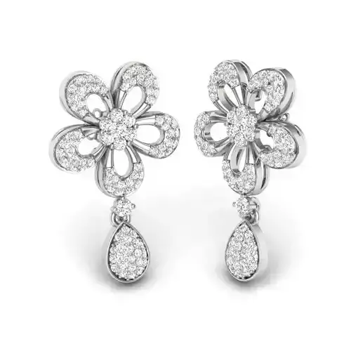  Diamond Classic Earrings 3D print model
