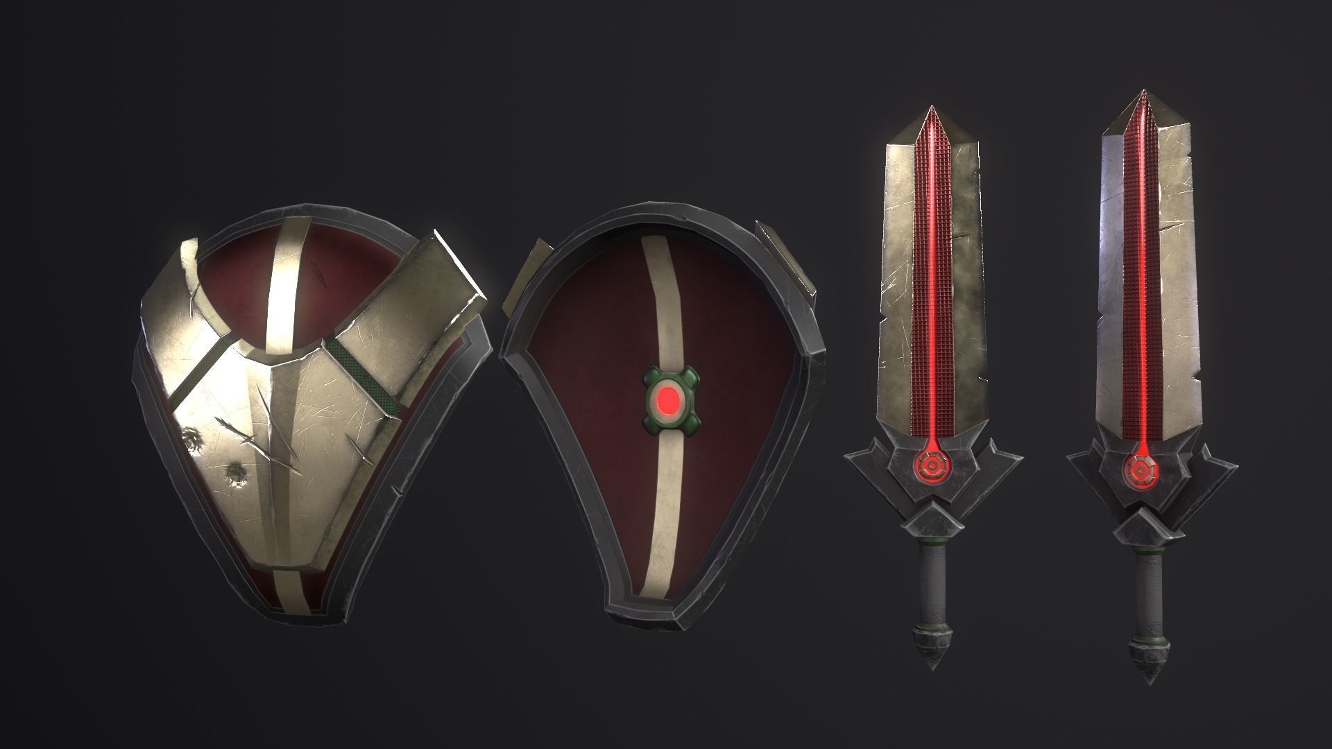 Cyber Soldier - Game Ready Low-poly 3D model_20