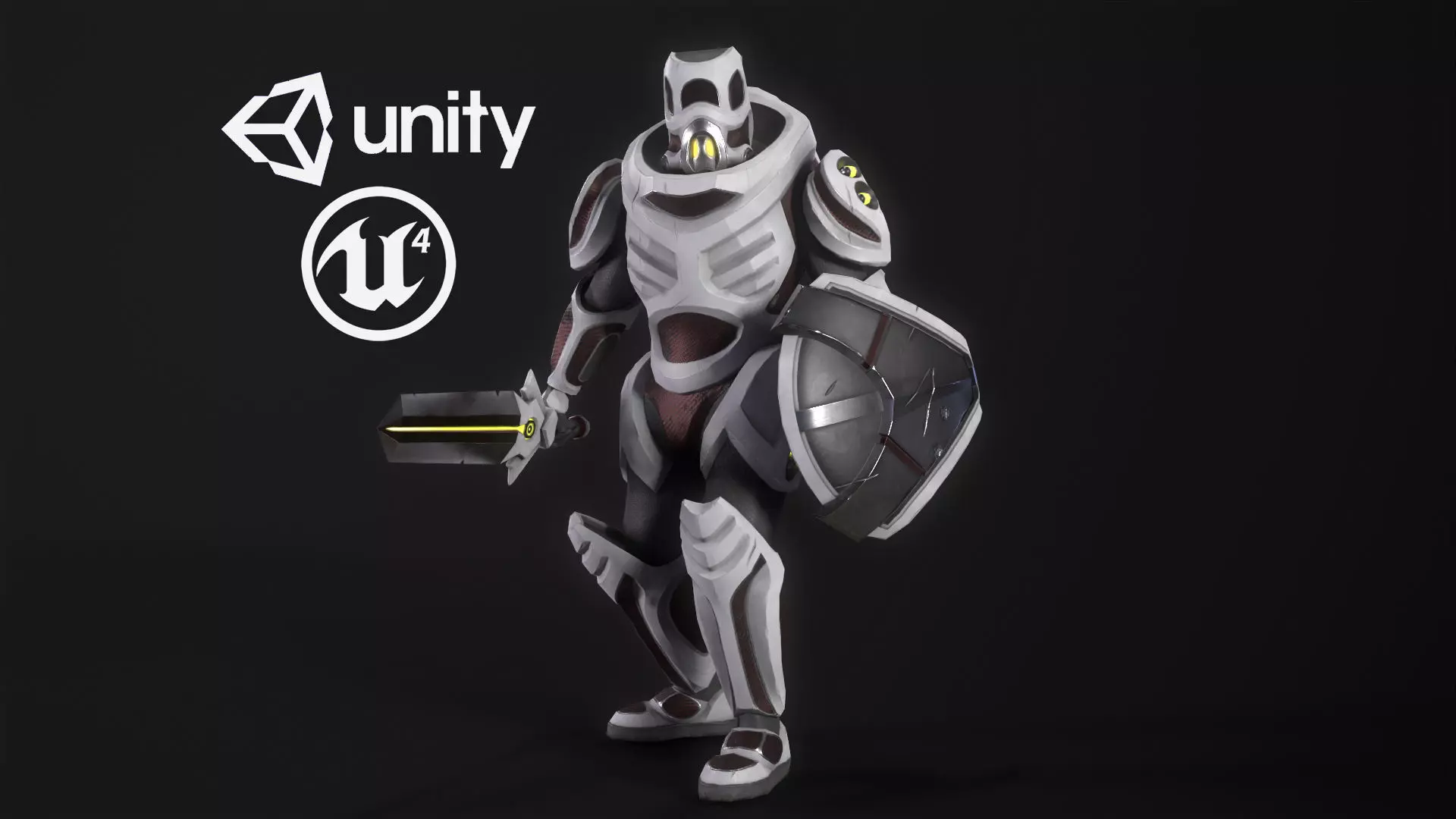 Cyber Soldier - Game Ready Low-poly 3D model_0