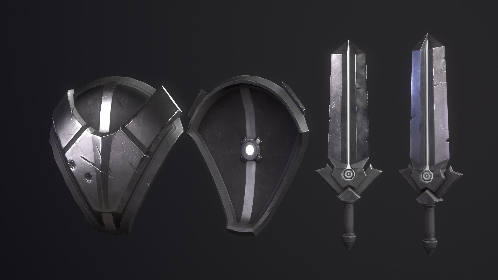 Cyber Soldier - Game Ready Low-poly 3D model_21