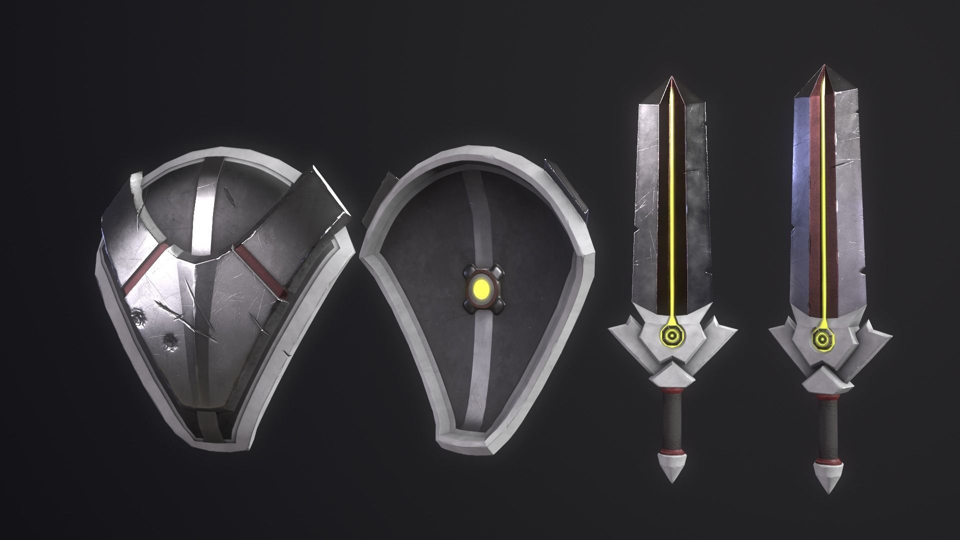 Cyber Soldier - Game Ready Low-poly 3D model_18