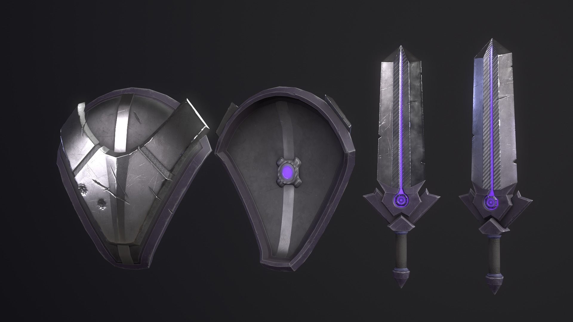 Cyber Soldier - Game Ready Low-poly 3D model_19