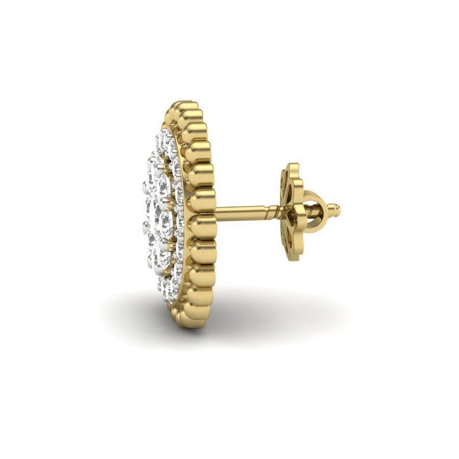 earrings unique design 3D print model_7