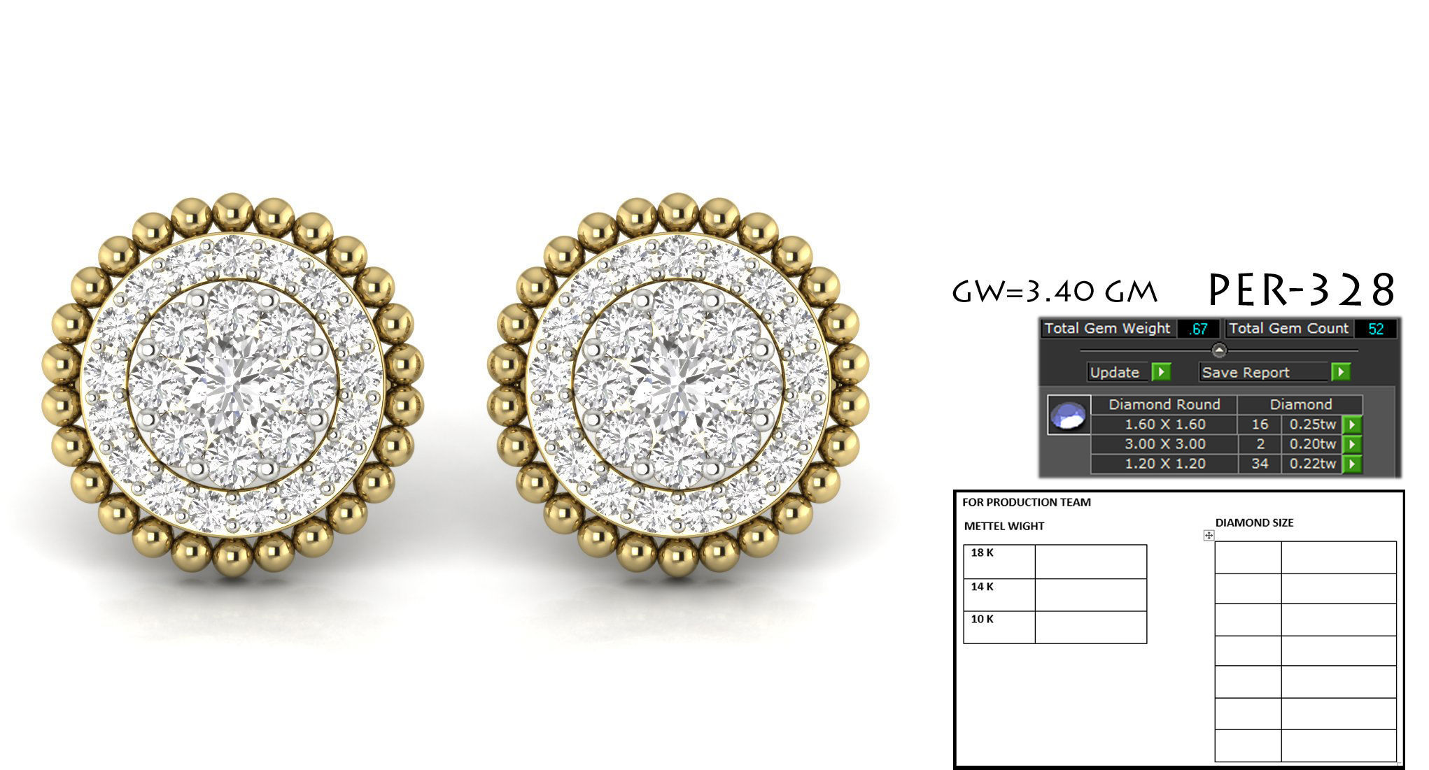 earrings unique design 3D print model_9