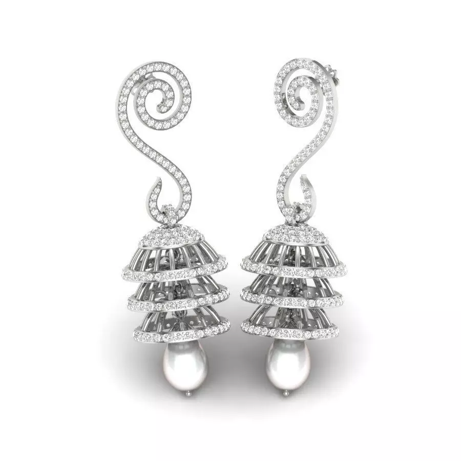 Silk Earring 3D print model