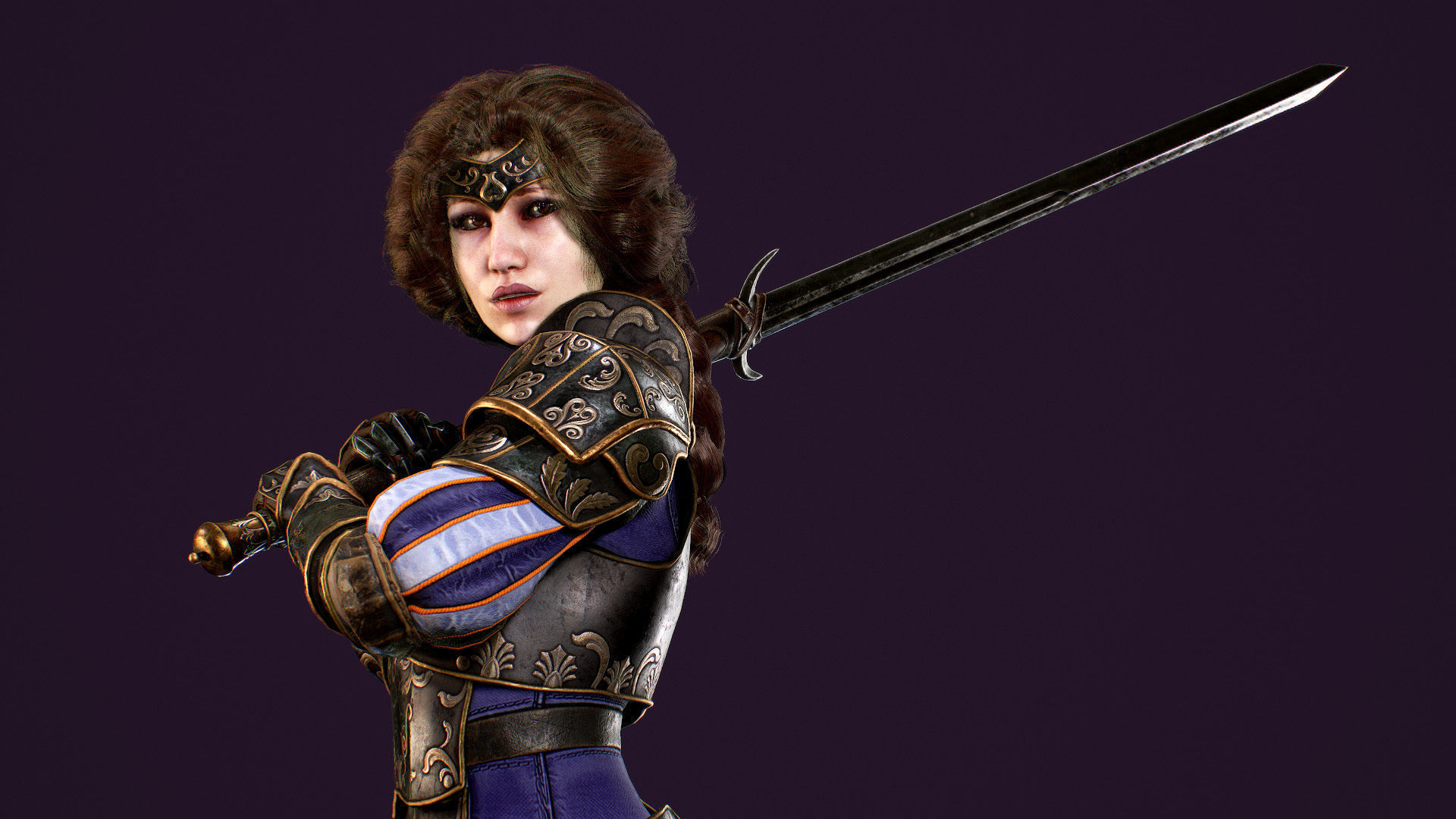 Adelaide Knight Low-poly 3D model_13