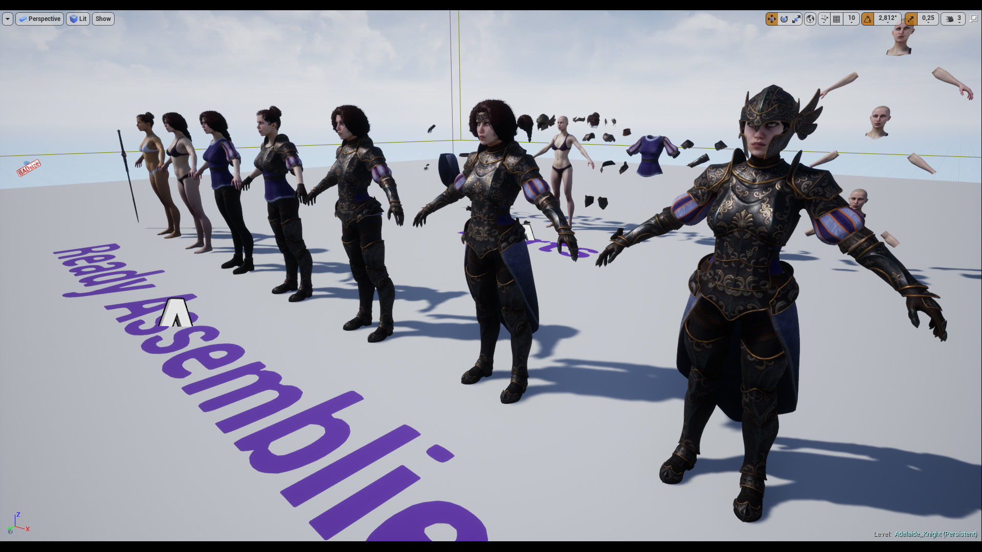 Adelaide Knight Low-poly 3D model_27