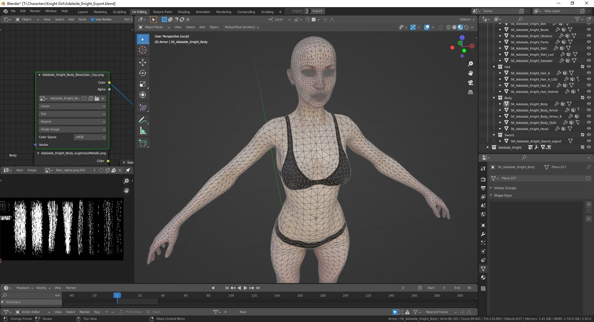 Adelaide Knight Low-poly 3D model_38