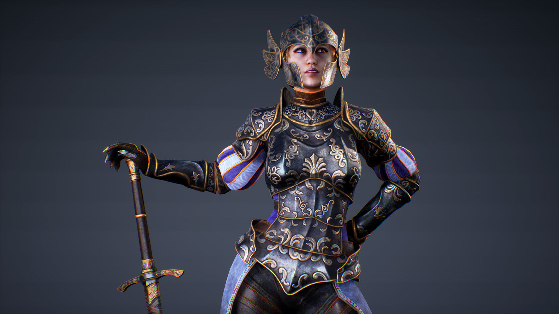 Adelaide Knight Low-poly 3D model_5