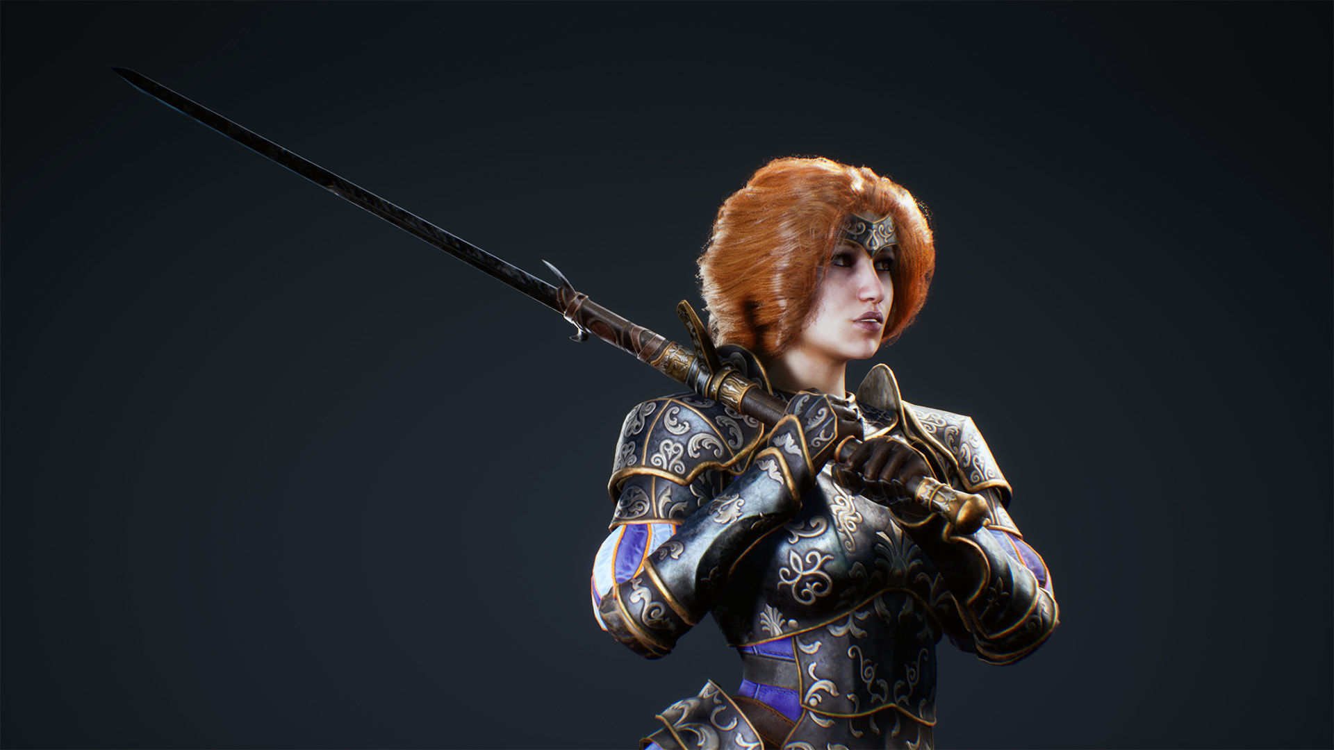 Adelaide Knight Low-poly 3D model_11