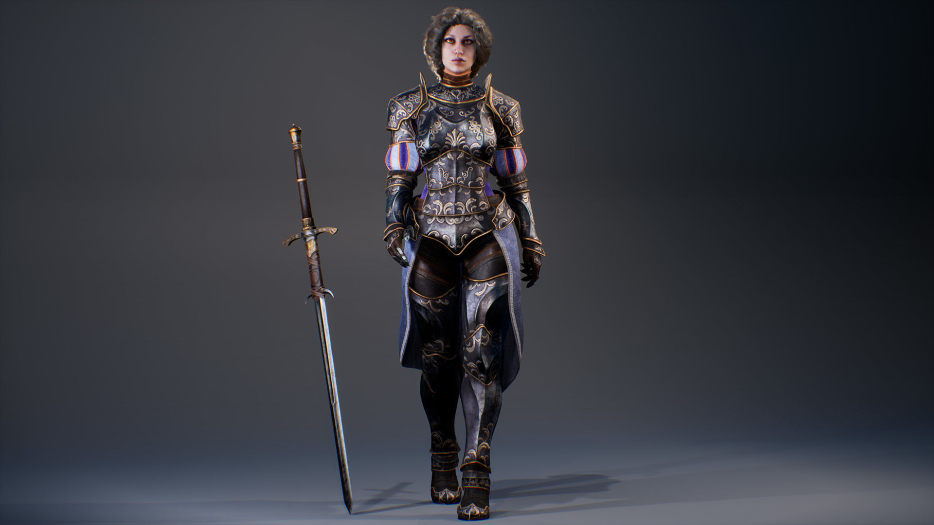 Adelaide Knight Low-poly 3D model_10