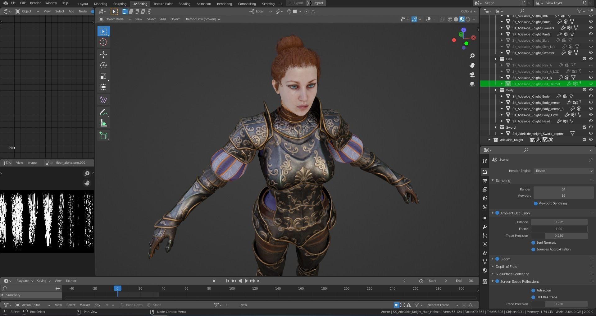 Adelaide Knight Low-poly 3D model_34