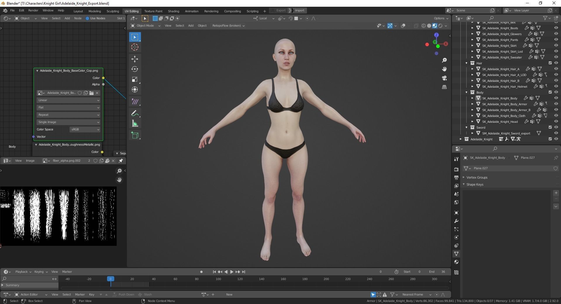 Adelaide Knight Low-poly 3D model_37