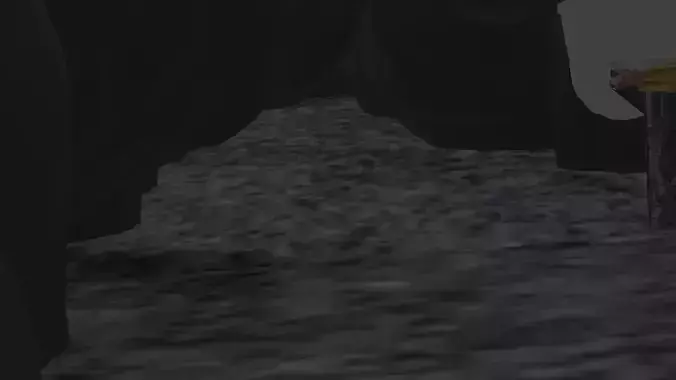 small cave with gold