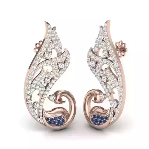 Gold Diamonds Earrings 