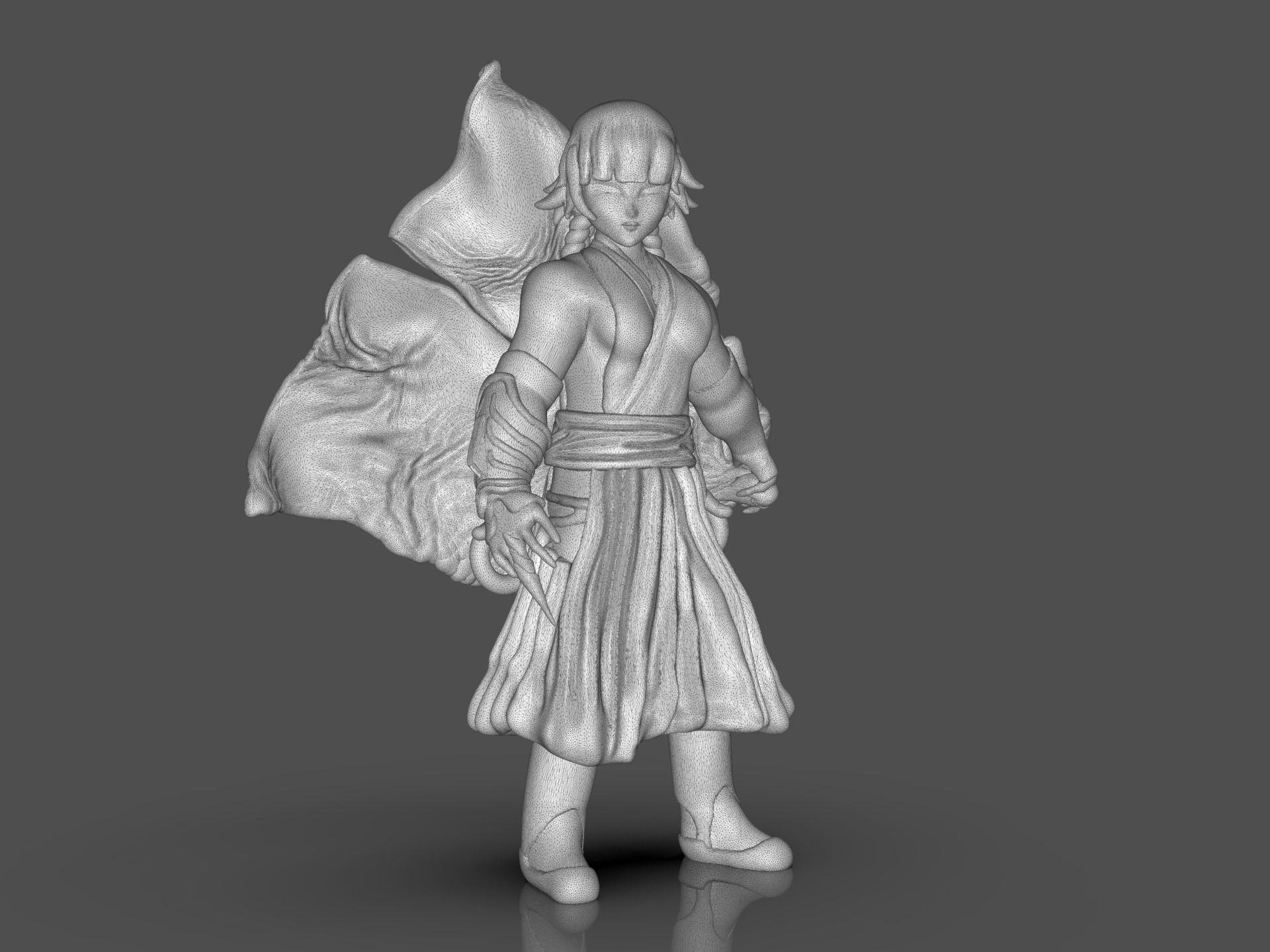 Soifon Anime Mini Figure 3D print model_30