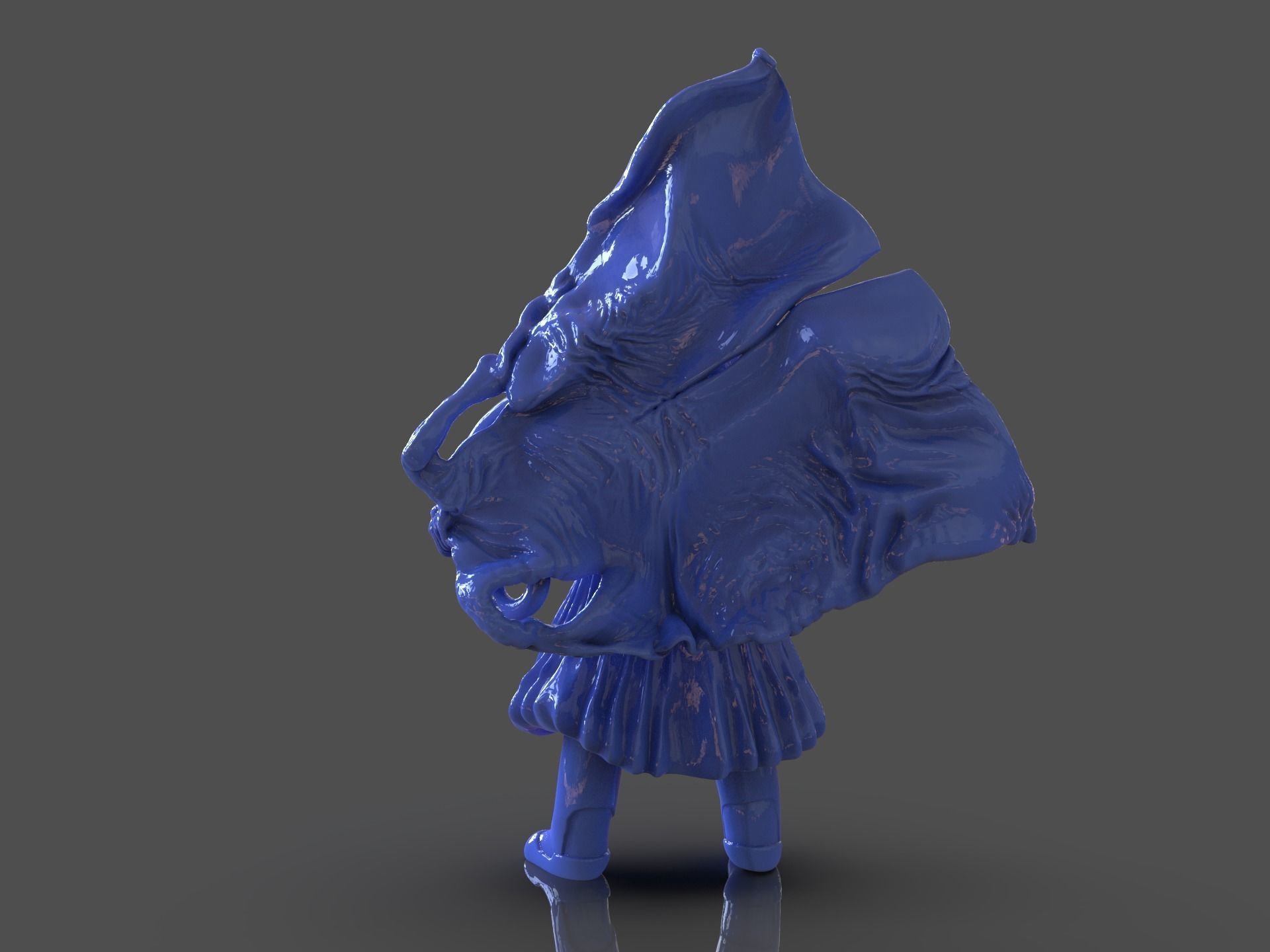 Soifon Anime Mini Figure 3D print model_5