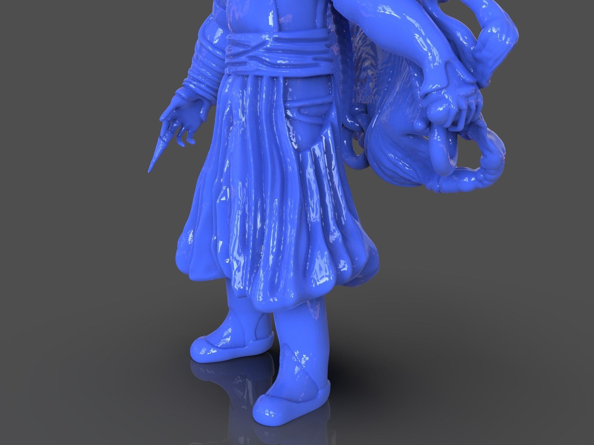 Soifon Anime Mini Figure 3D print model_18