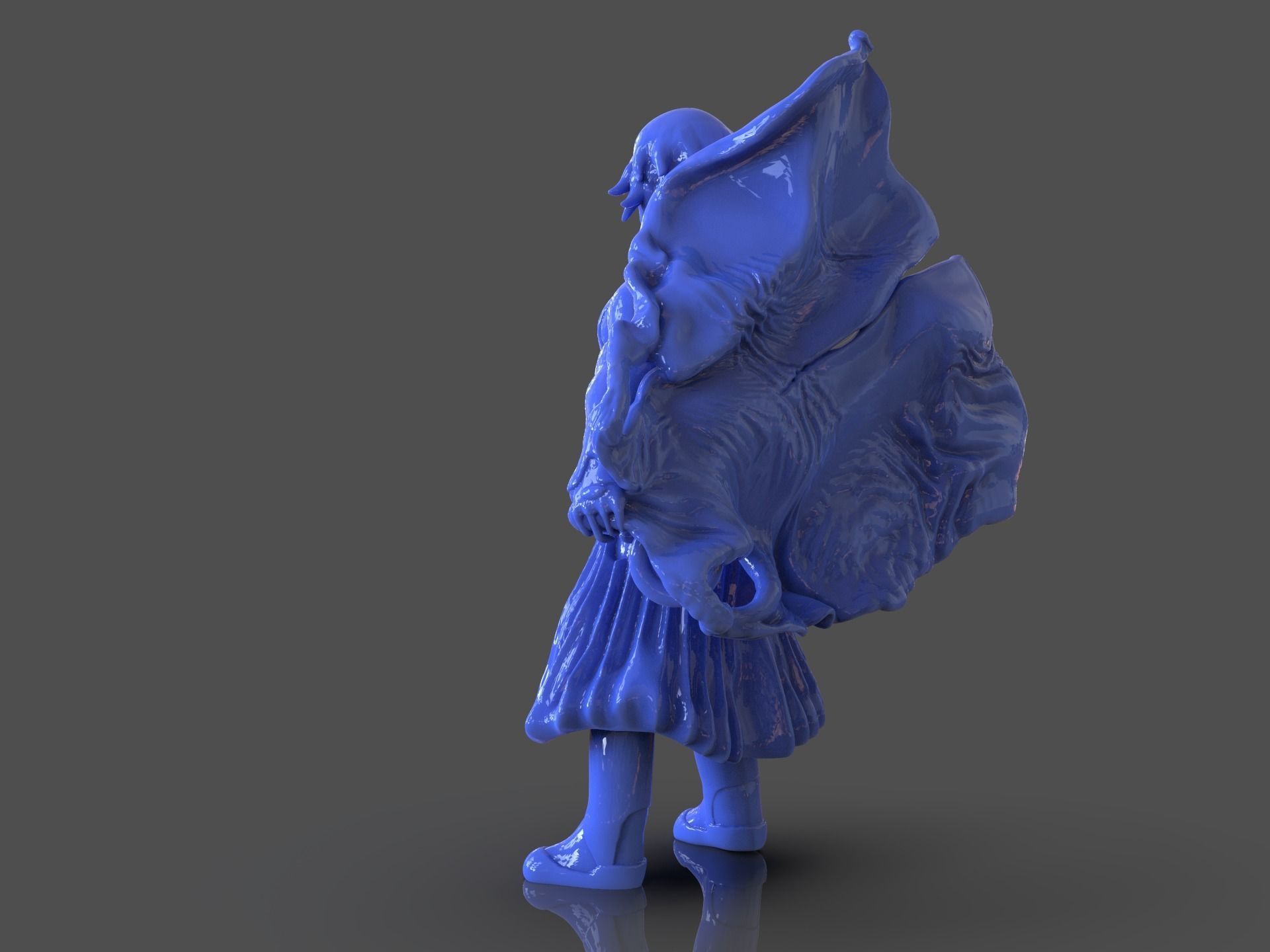 Soifon Anime Mini Figure 3D print model_4